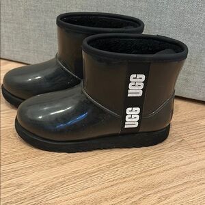 UGG Kids Black Rain Boots